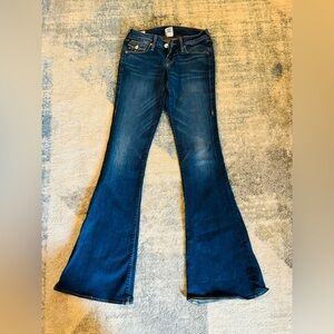 True Religion Super Flare Carrie Jeans 25x34 Low … - image 1